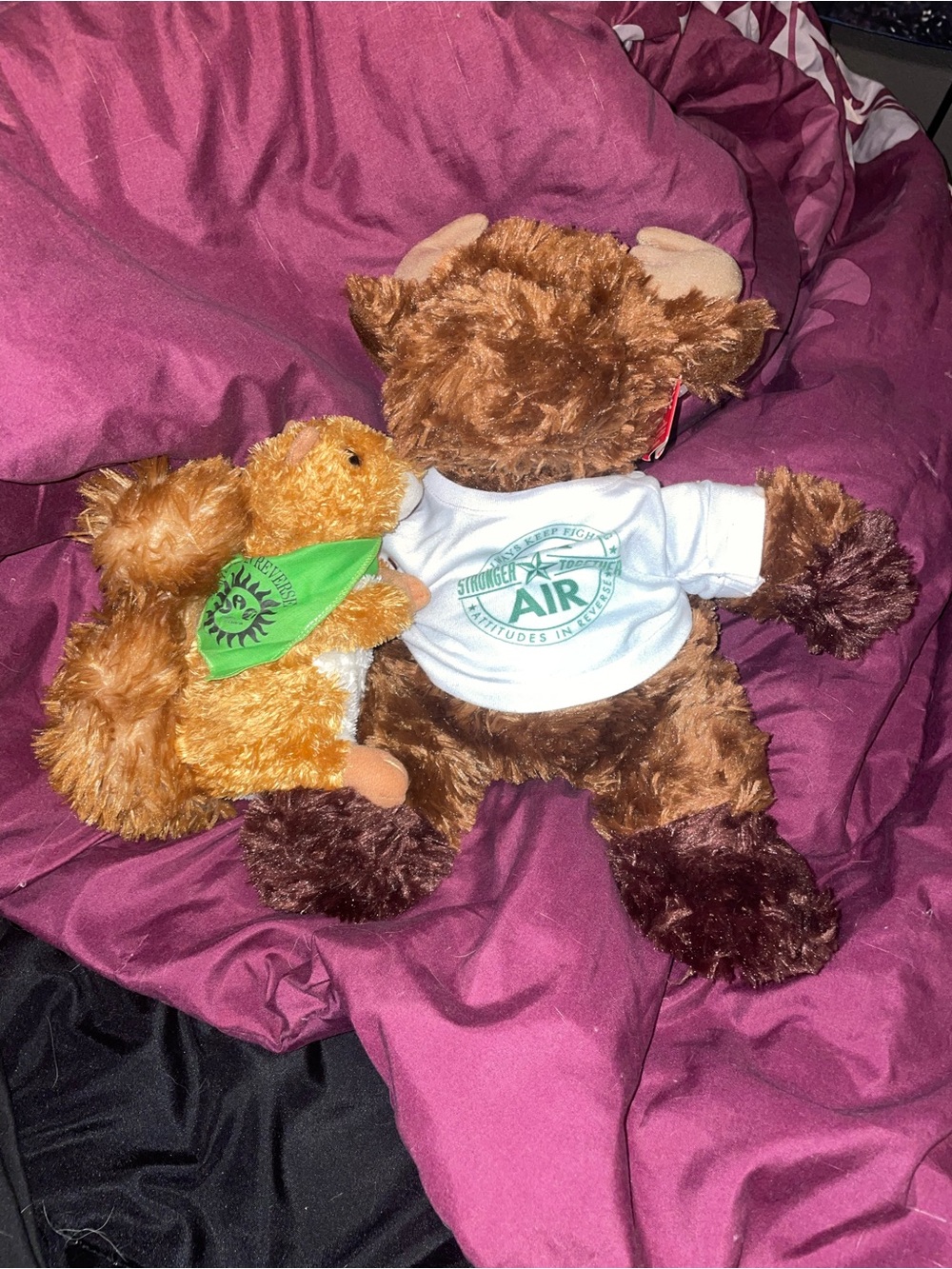 Supernatural always keep fighting aurora Plush Moose and Squirrel Pair